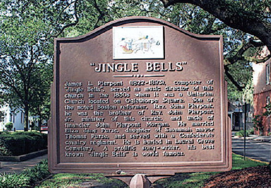 Jingle Bells Historic Marker Savannah